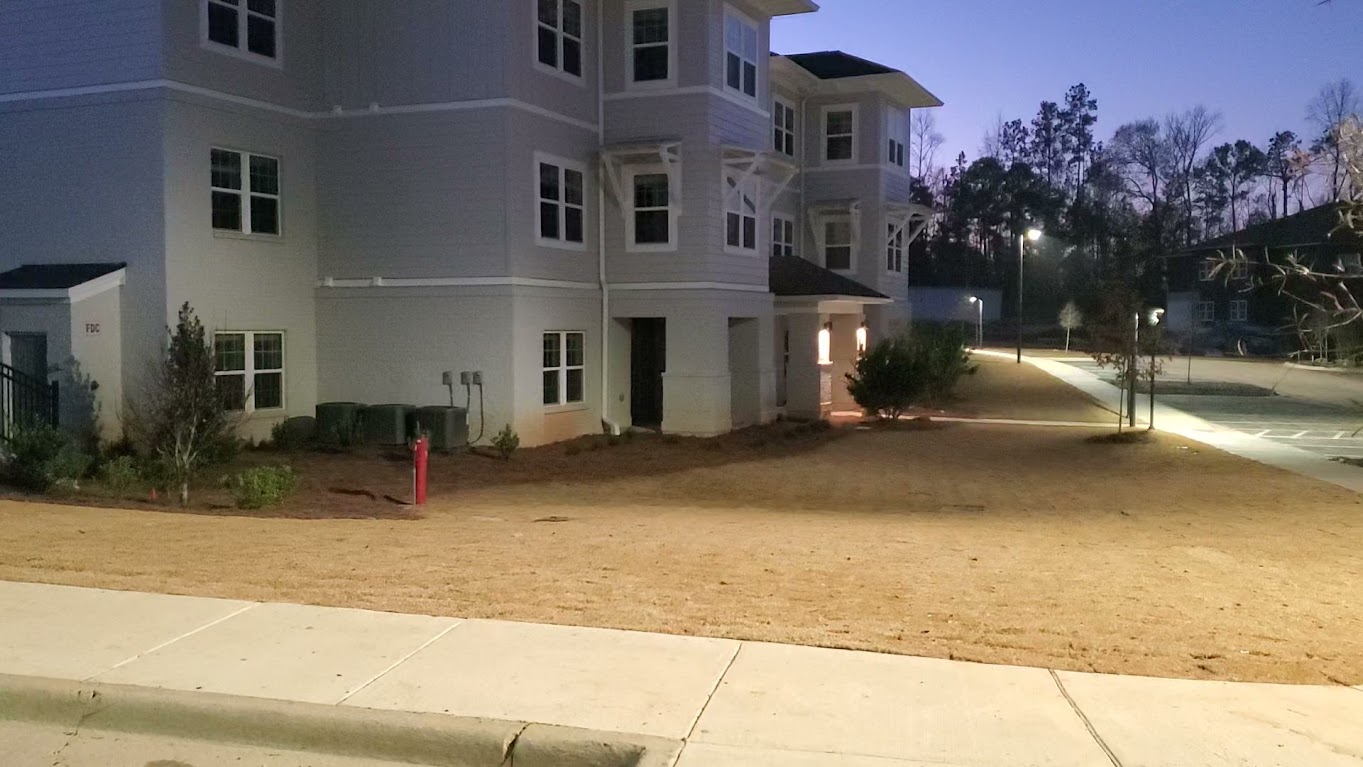 Greystone multifamily community exterior and site lighting in Auburn, Alabama