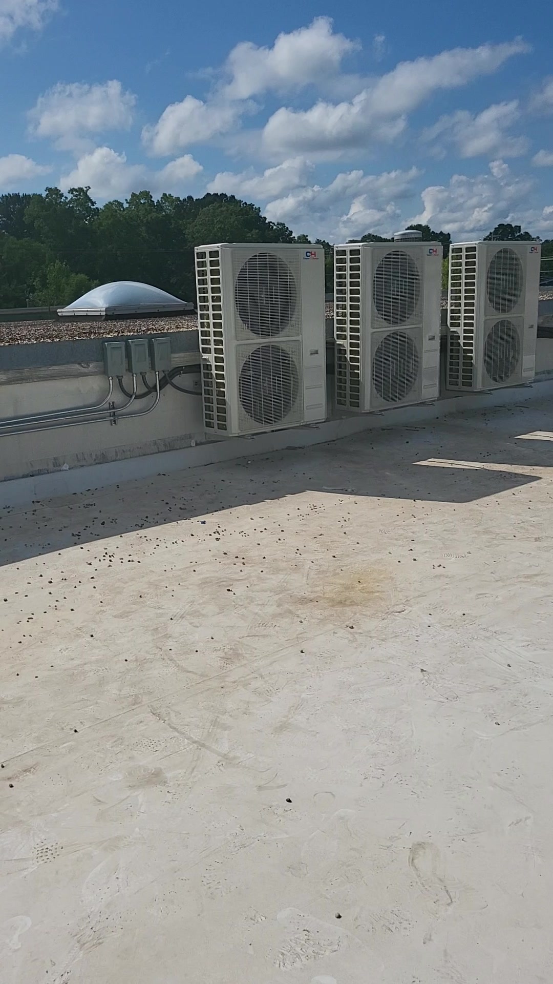 Rooftop electrical equipment at Southerly Warehouse